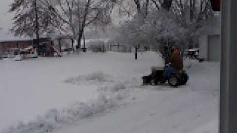 Plowing snow,original cub cadet
