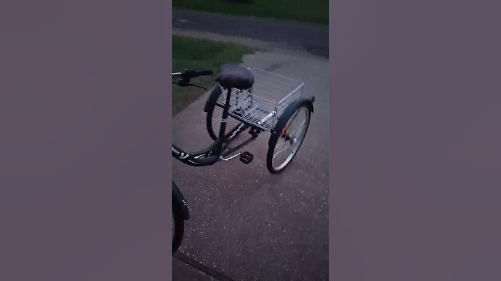 Viribus 7 speed 3 wheeled bike!