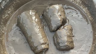 ASMR: extra soft pure mud big tombs dusty crumbling in lots of water+dipping/oddlysatisfying/#5k screenshot 4