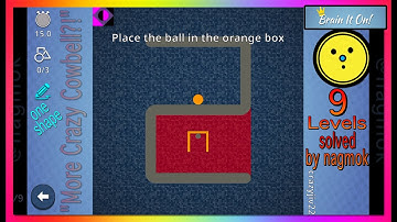 Brain It On! Community 9 Levels "More Crazy Cowbell?!" solving by nagmok