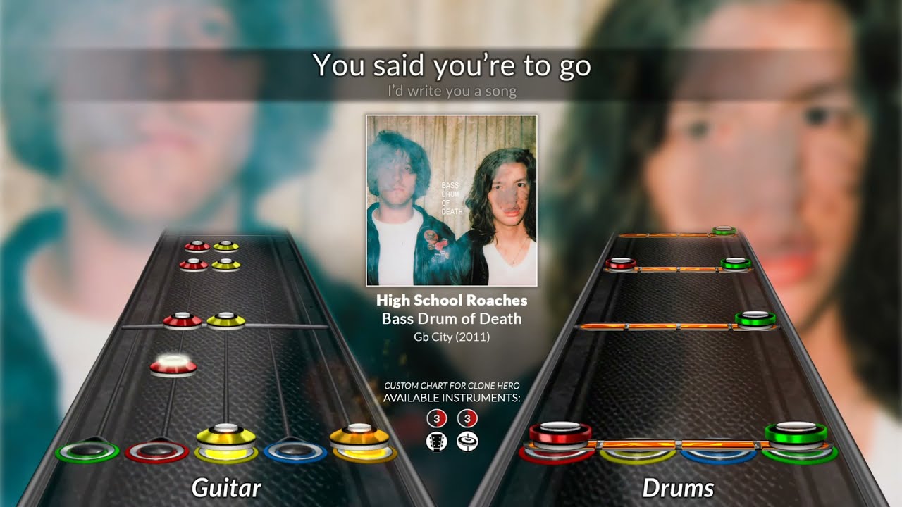Bass Drum of Death - High School Roaches (Clone Hero Chart)