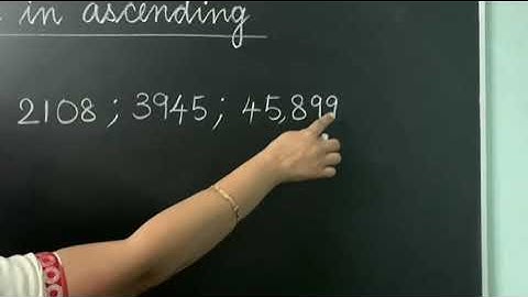 ascending order/ ascending order in 4 and 5 digit numbers/ grade 4 ascending order/ordering numbers