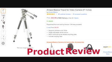 AmazonBasics 67 inch Video Tripod Review & test