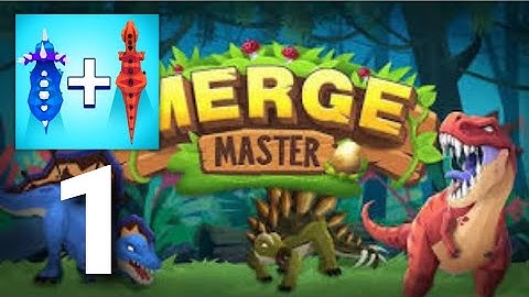 Merge Master: Dinosaur Friend - Gameplay Walkthrough Level 1-10 Tutorial (ios Android