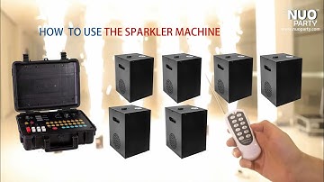NUOPARTY: How to use sparkler fireworks machine by remote controller and DMX