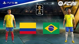FC 26 - Brazil vs Colombia | FIFA World Cup 2026 | Neymar vs Luis Díaz epic battle