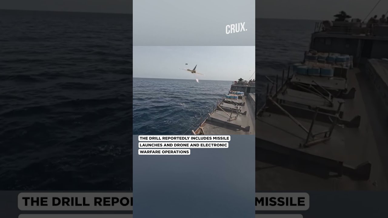 Iran Fires Missiles Drones In First Naval Drill Since War With Israel