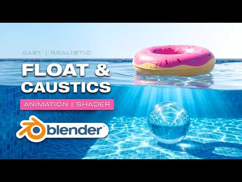 Realistic Water Caustics & Floating Animation in Blender | Easy Tutorial