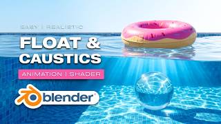 Realistic Water Caustics & Floating Animation in Blender | Easy Tutorial