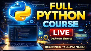 🔴Day 19 - Python made simple LIVE | Q/A | Python full course | Developer Shaurya