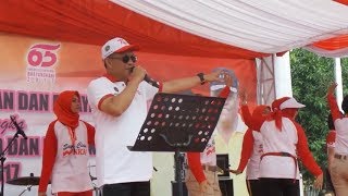 Keseruan Kapolri dan Istri Duet 'Goyang Maumere' di Depan Bhayangkari dan Polwan