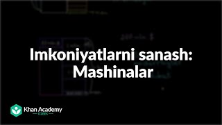 Imkoniyatlarni sanash: Mashinalar | Statistika va ehtimollar nazariyasi