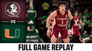 Florida State vs. Miami Full Game Replay | 2023-24 ACC Men’s Basketball