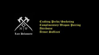 New World Crafting Perk Breakdown with Supplemental Spreadsheet.