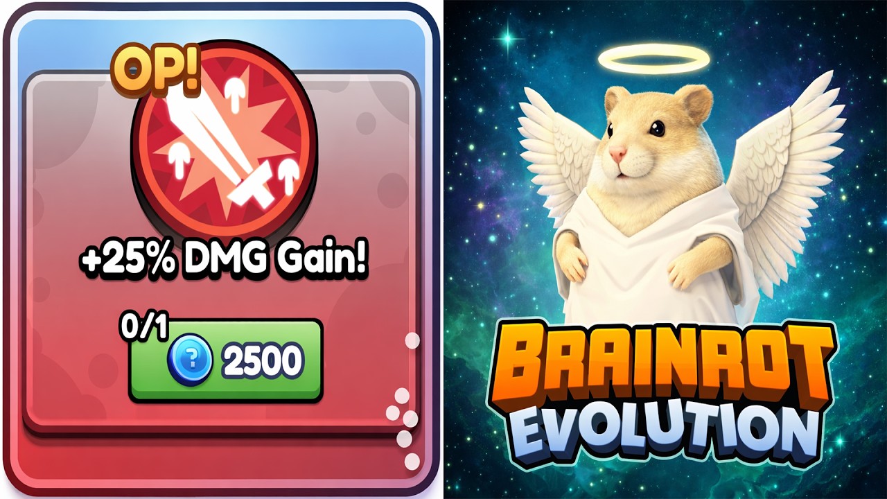 Эволюция Brainrot - Hamsterelli Divino. Скоро выйдет обновление Brainrot - разблокируйте +25% урона.