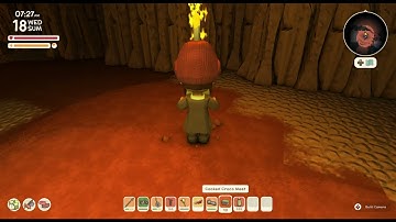 Dinkum how to bring a bike into deep mine to carry multiple rubies and fossils at once