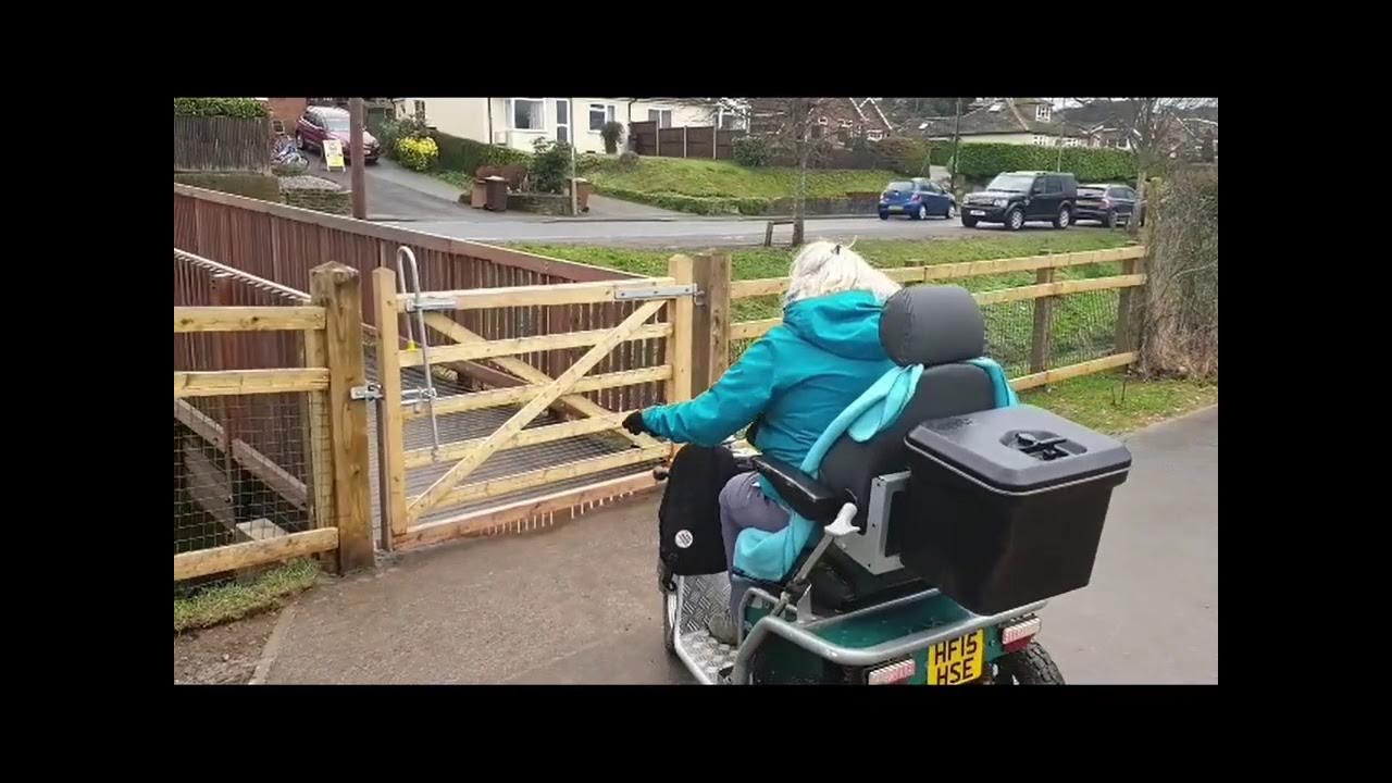 Gate opening with walking stick and trombone handle YouTube