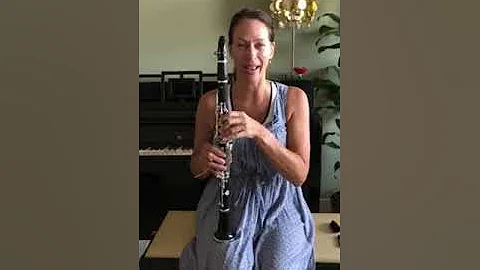 Clarinet- concert F Major Scale