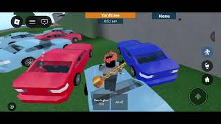 Prison life the car is fire pit with a police red team