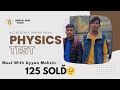Physics test in academymeet with ayyan mohsinwhy i sold 125syed daniyal jafrivlog6