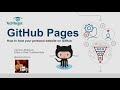 A GitHub Pages tutorial on how to host personal websites