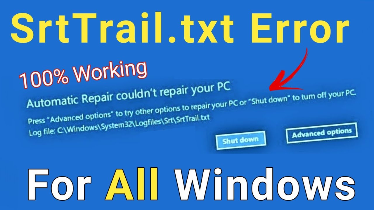 C Windows System32 Logfiles Srt Srttrail Txt www.youtube.com