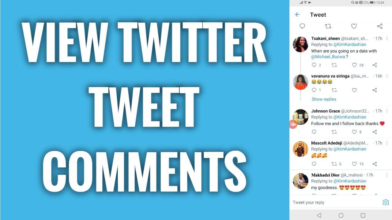 How To View Twitter Tweet Comments Youtube