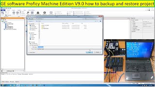 PLC GE software Proficy Machine Edition how to backup and restore project screenshot 4