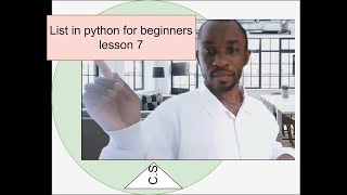 List in python for beginners lesson 7