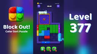 Block Out Level 377 Walkthrough 🧩 | All Levels Solution | Mini Boss