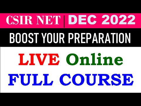 #csirnet #mathematics DEC 2022 | LIVE ONLINE FULL COURSE