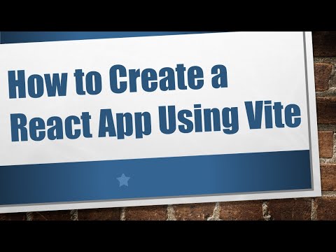 How to Create a React App Using Vite