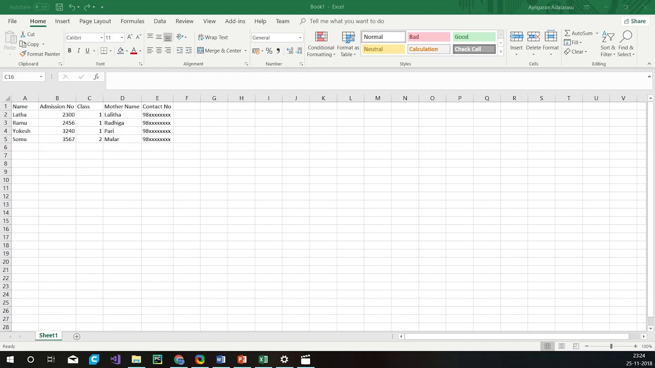 Data formatting in MS Excel - YouTube