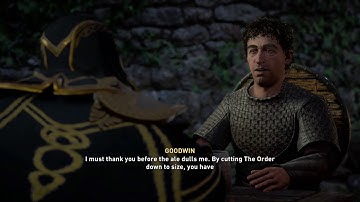 Telling Goodwin about the Quill. Assassins Creed Valhalla