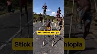 stick boys of Ethiopia | Unique African Culture #shorts