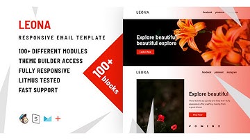 Leona – 100+ Modules - Responsive Email + StampReady Builder & Mailchimp Editor | Themeforest