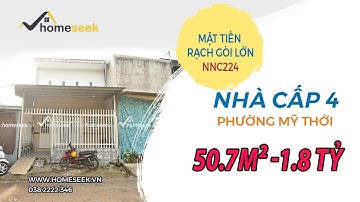 Nhà cấp 4 mặt tiền Rạch Gòi Lớn, P. Mỹ Thới, TP.Long Xuyên, An Giang 50.7m2 - NNC224