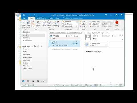 Video: Nu puteți deschide atașamentele în Outlook?