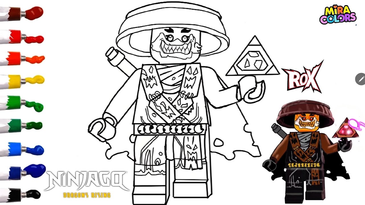 How to draw ROX (NINJAGO DRAGONS RISING SEASON 3) - YouTube