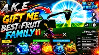 🎁 GIFT ME THE BEST FRUIT! 🍎🔥 | Blox Fruits Family Challenge | A.K.E