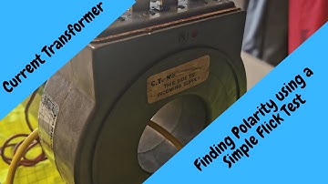 Finding the Polarity of a CT using a Flick Test