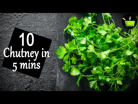 10 Chutney in 5 mins   Quick & Easy chutney recipes in 10 minutes   Best side dish for idli & dosa