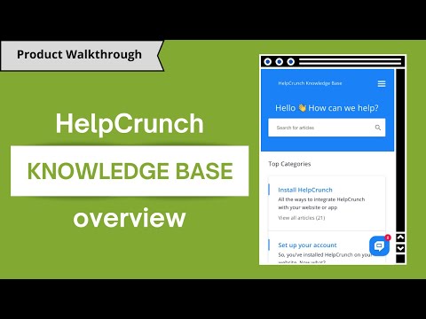 HelpCrunch Knowledge Base Overview