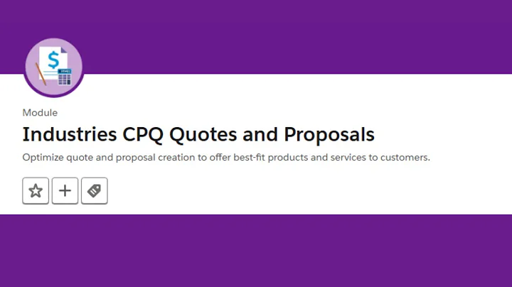 Industries CPQ Quotes and Proposals Trailhead || Trailhead Salesforce