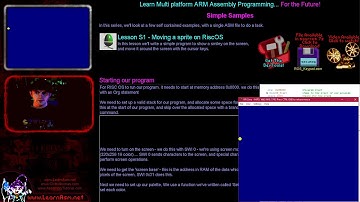 Moving a sprite on RiscOS - Simple ARM Assembly Lesson S1