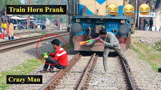 Train Horn Prank 2021 | The Best Of Train Horn Prank Reaction on Public (PART 3) | 4 Minute Fun