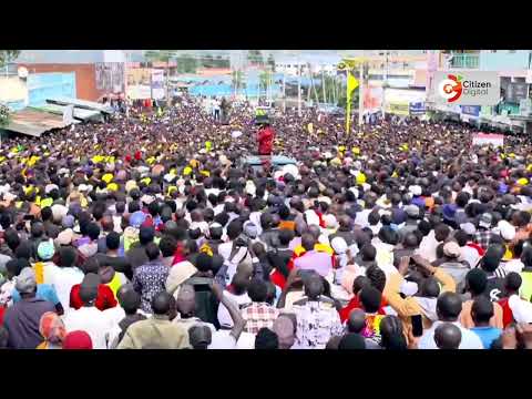 President Ruto pledges Ksh 2 million to cater for a sick person who was brought to meet him in Bomet