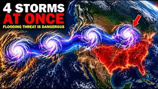 Four Large Storms Are Lining Up at Once — And the Flooding Threat Is DANGEROUS