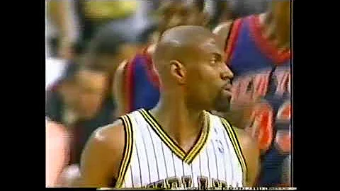 Dale Davis two monsters dunks vs Knicks in G1 playoffs 1999