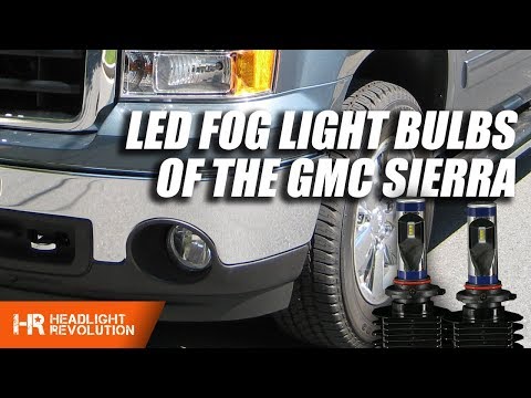 2012 GMC Sierra LED Fog Light Bulbs Install and Demo